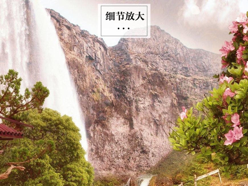 夏季热带海滩逃生